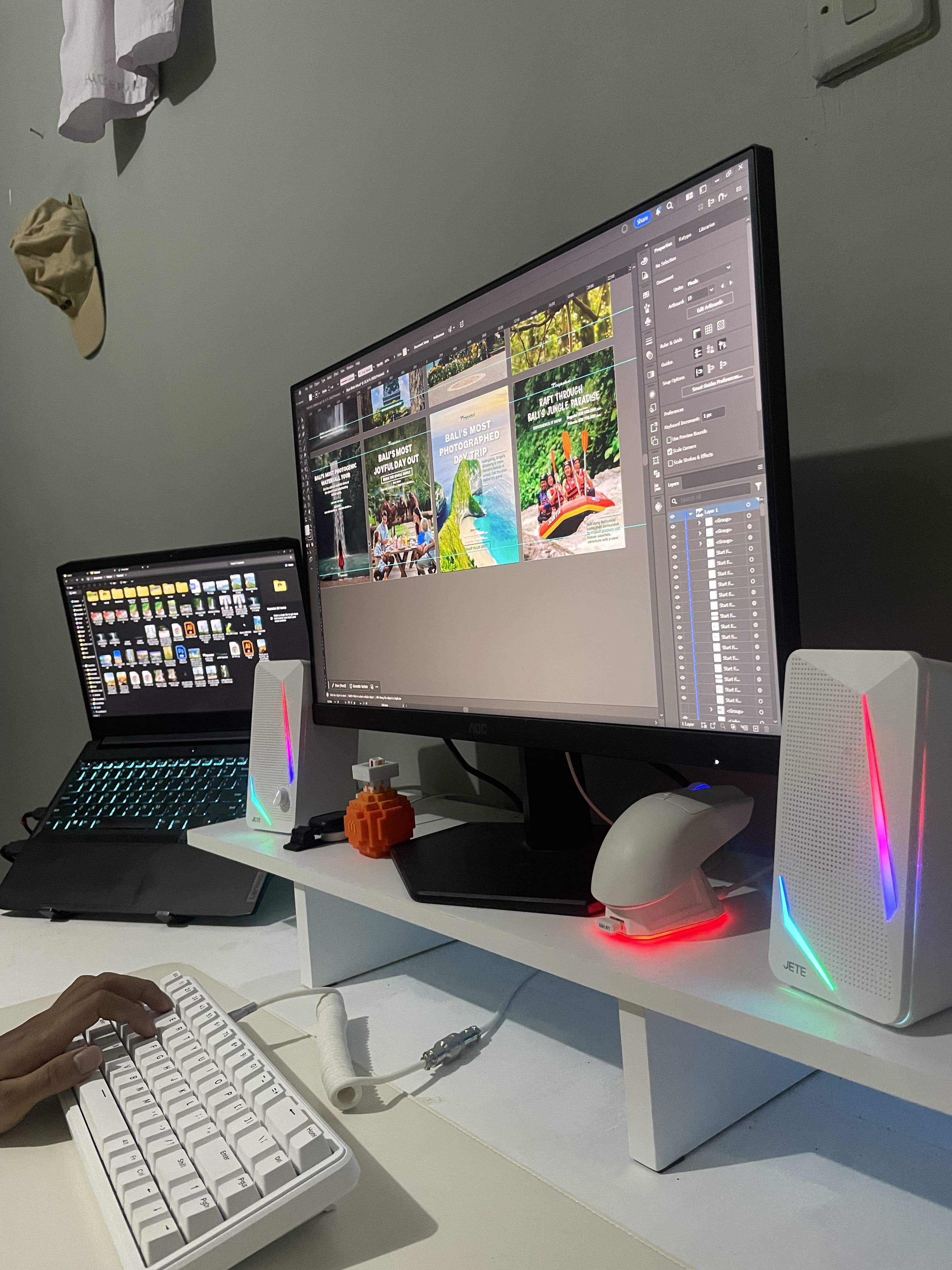 Tut De Satria Wiguna sedang mendesain